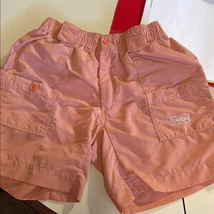 AFTCO Mens 30 Apricot Fishing Shorts